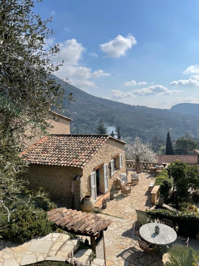 Bed and Breakfast L'Escale Du Ciel Le Bar-sur-Loup Exterior foto