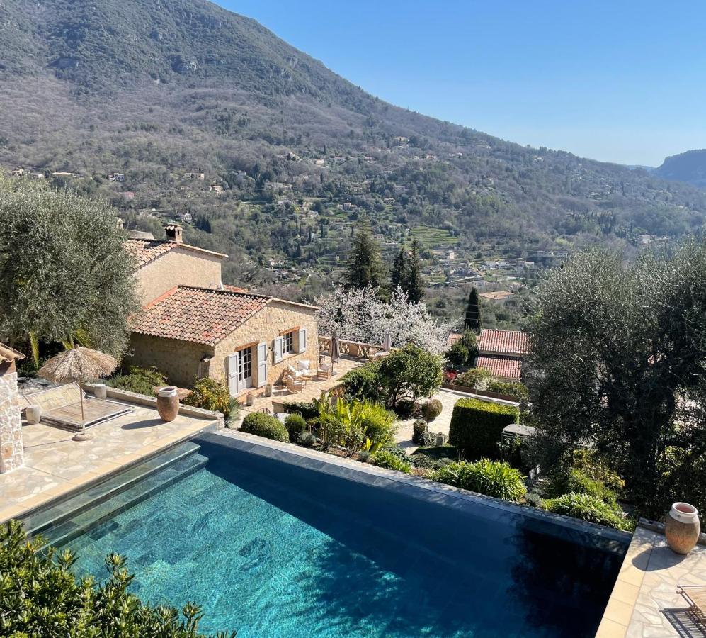 Bed and Breakfast L'Escale Du Ciel Le Bar-sur-Loup Exterior foto